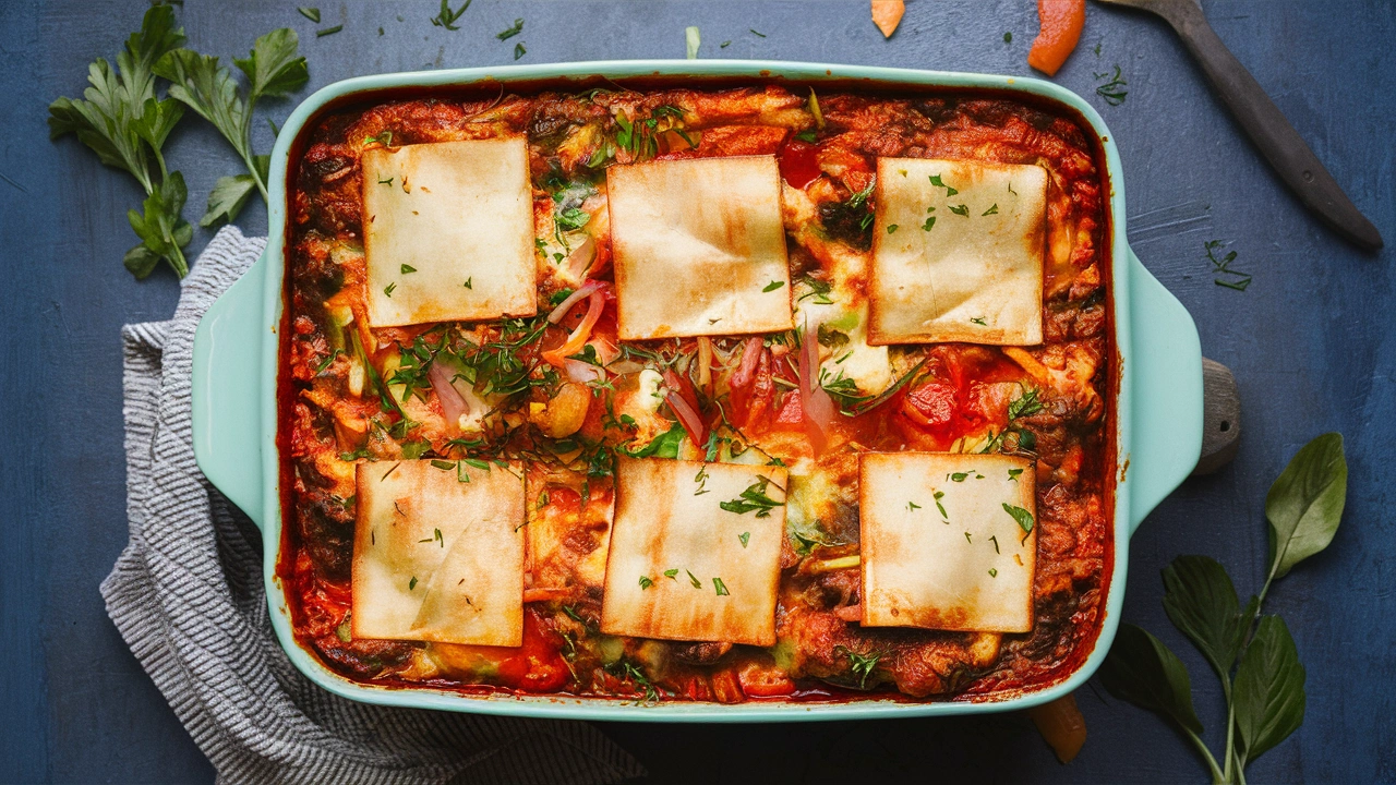 Lasagna with noodles and zucchini Recipe