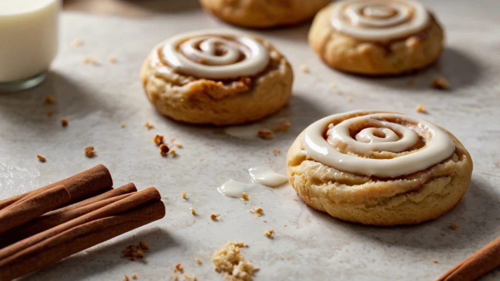 cinnamon roll crumbl cookies