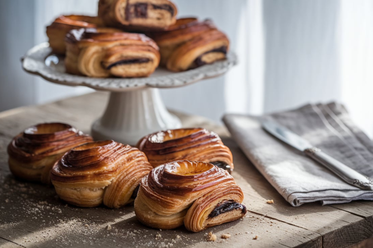 croissant with chocolate