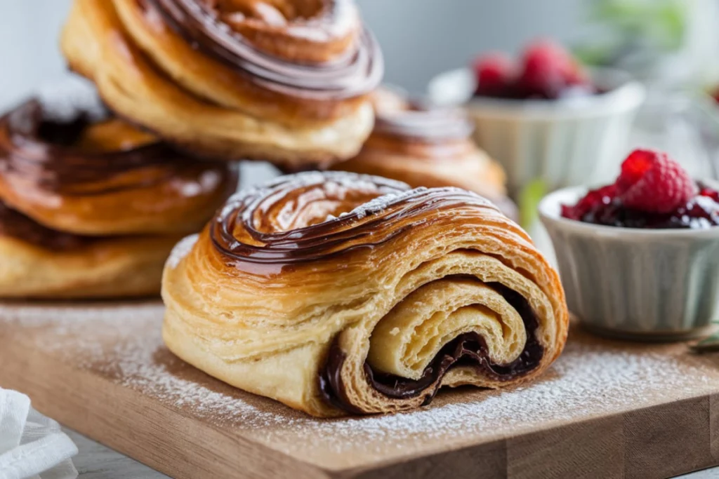 croissant with chocolate