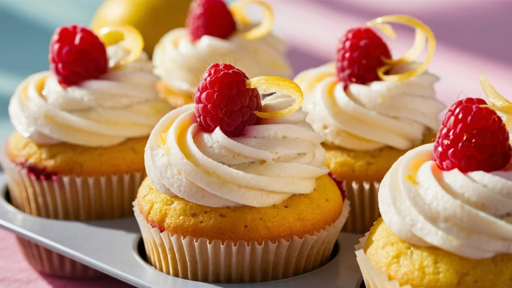 lemon raspberry cupcakes