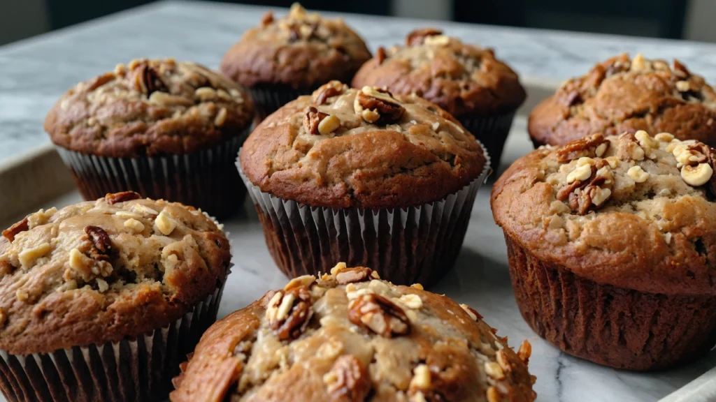 gluten free banana nut bread muffins