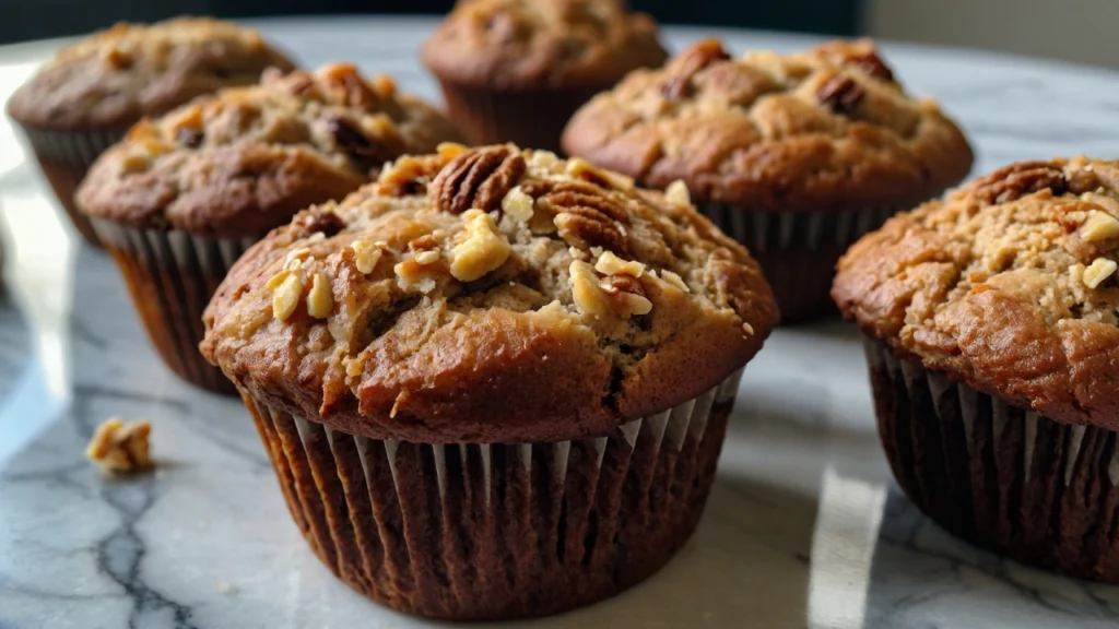 gluten free banana nut bread muffins